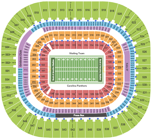 2021-2022 Bowl Games Seating Charts